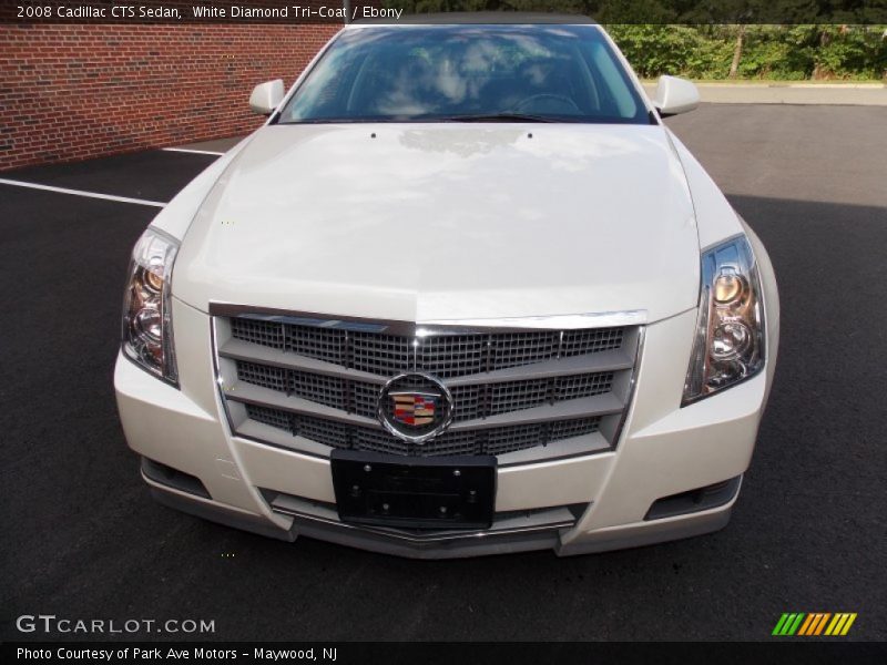 White Diamond Tri-Coat / Ebony 2008 Cadillac CTS Sedan