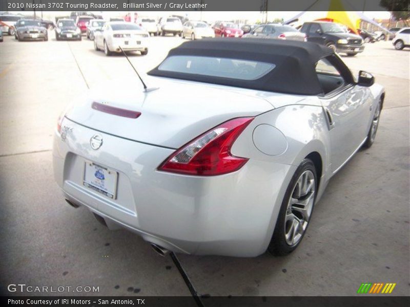 Brilliant Silver / Gray Leather 2010 Nissan 370Z Touring Roadster