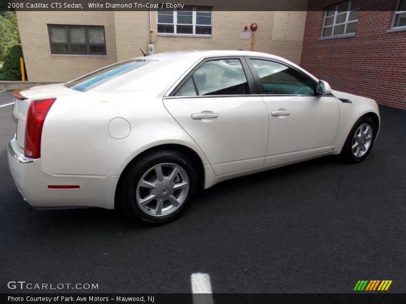 White Diamond Tri-Coat / Ebony 2008 Cadillac CTS Sedan