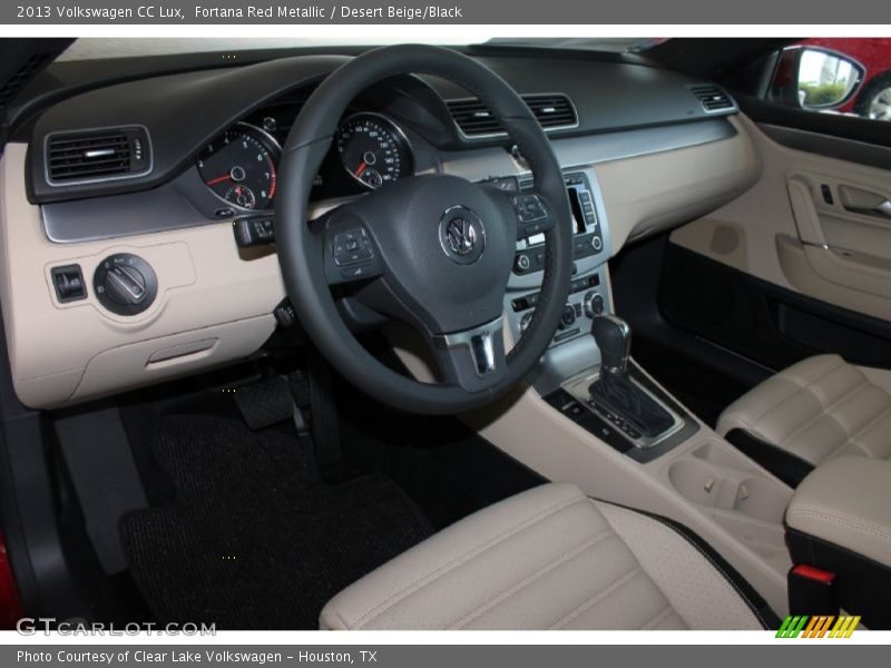 Fortana Red Metallic / Desert Beige/Black 2013 Volkswagen CC Lux