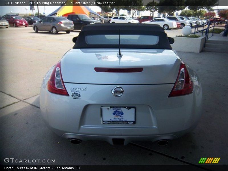 Brilliant Silver / Gray Leather 2010 Nissan 370Z Touring Roadster