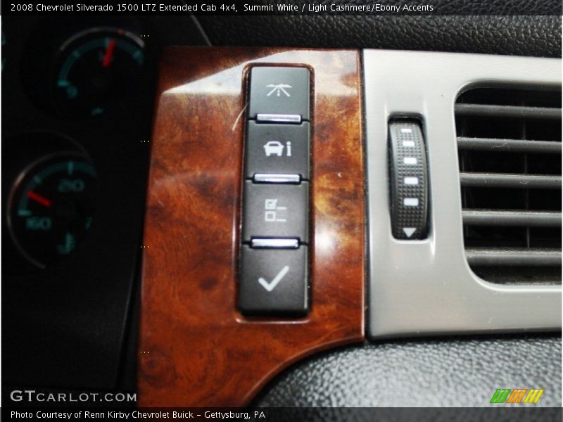 Summit White / Light Cashmere/Ebony Accents 2008 Chevrolet Silverado 1500 LTZ Extended Cab 4x4