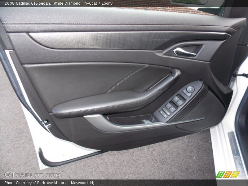 White Diamond Tri-Coat / Ebony 2008 Cadillac CTS Sedan