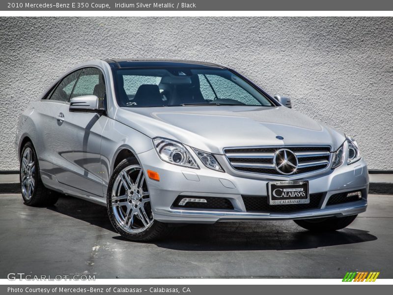 Iridium Silver Metallic / Black 2010 Mercedes-Benz E 350 Coupe