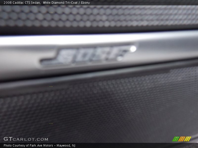 White Diamond Tri-Coat / Ebony 2008 Cadillac CTS Sedan