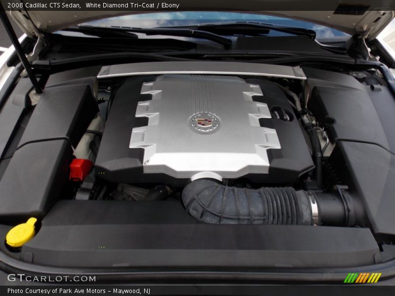 White Diamond Tri-Coat / Ebony 2008 Cadillac CTS Sedan