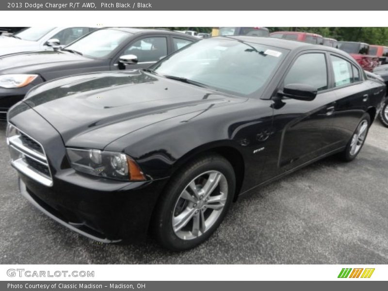 Pitch Black / Black 2013 Dodge Charger R/T AWD