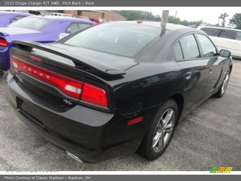 Pitch Black / Black 2013 Dodge Charger R/T AWD