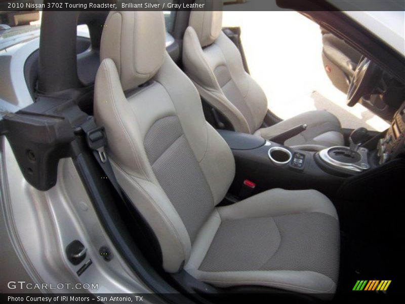 Brilliant Silver / Gray Leather 2010 Nissan 370Z Touring Roadster