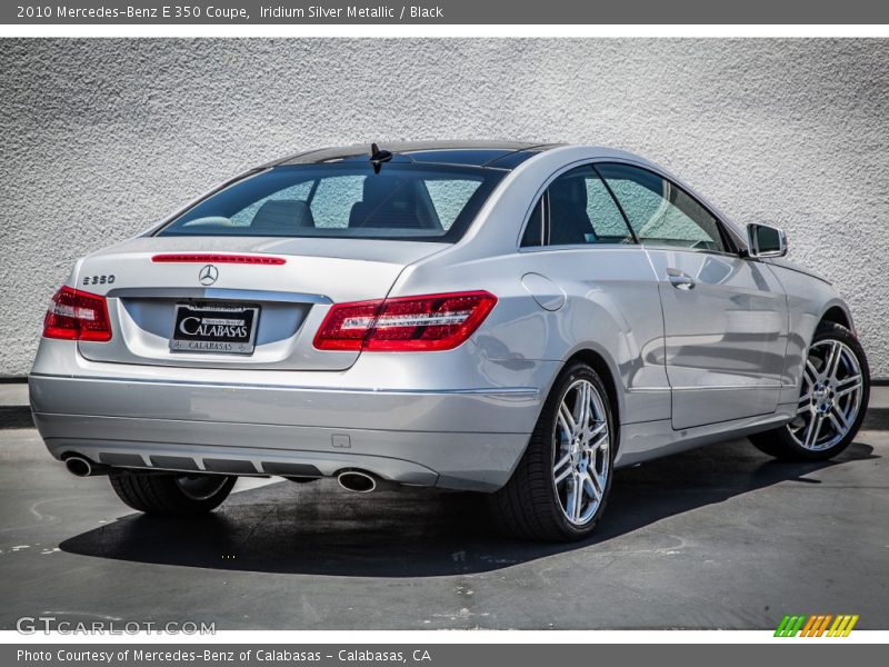 Iridium Silver Metallic / Black 2010 Mercedes-Benz E 350 Coupe
