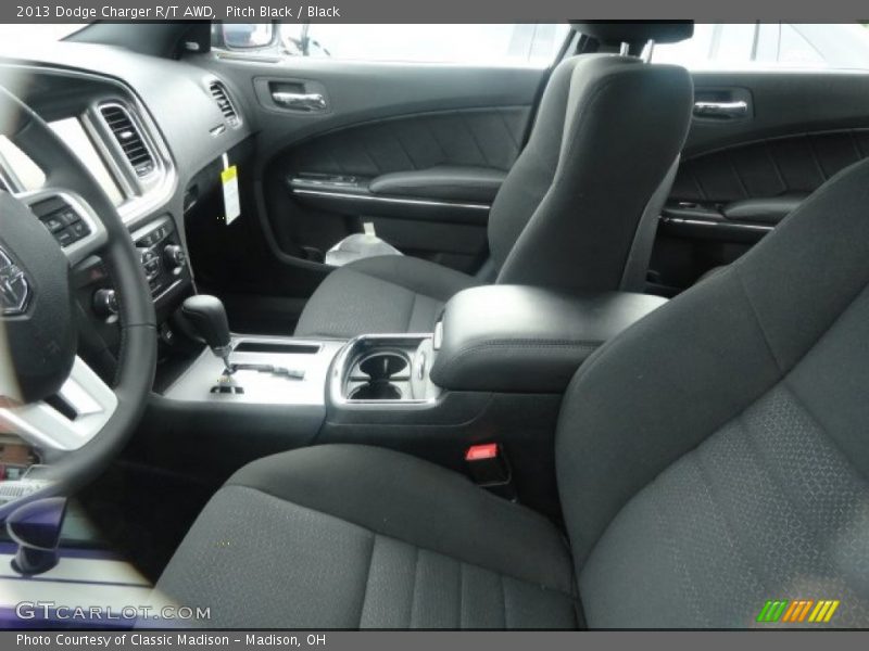 Pitch Black / Black 2013 Dodge Charger R/T AWD