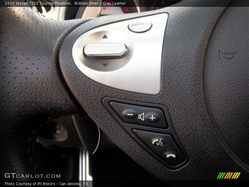 Brilliant Silver / Gray Leather 2010 Nissan 370Z Touring Roadster