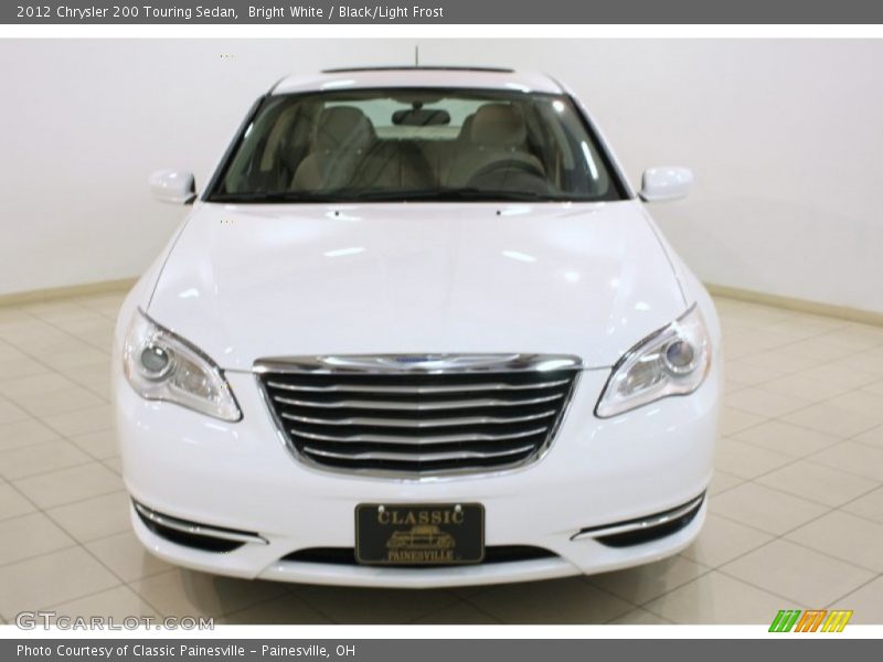 Bright White / Black/Light Frost 2012 Chrysler 200 Touring Sedan
