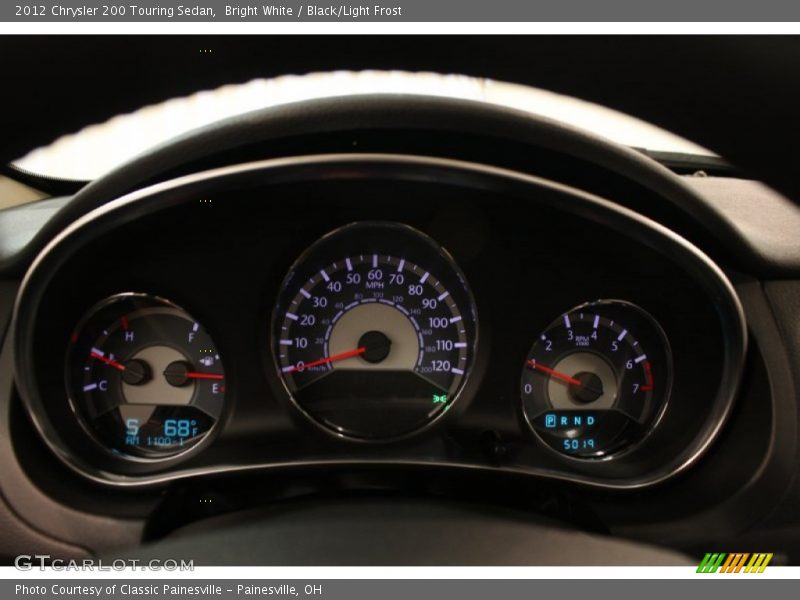 Bright White / Black/Light Frost 2012 Chrysler 200 Touring Sedan