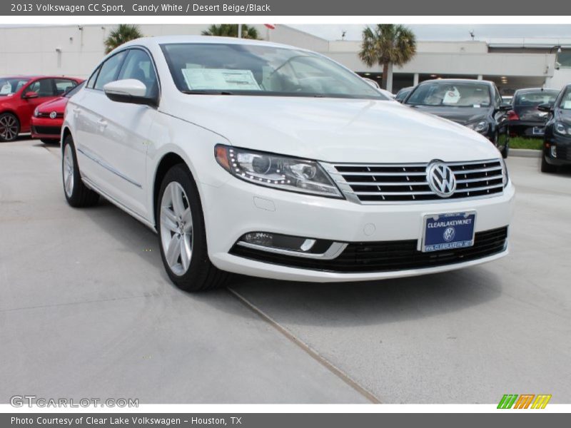 Candy White / Desert Beige/Black 2013 Volkswagen CC Sport