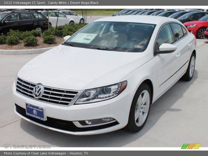 Candy White / Desert Beige/Black 2013 Volkswagen CC Sport