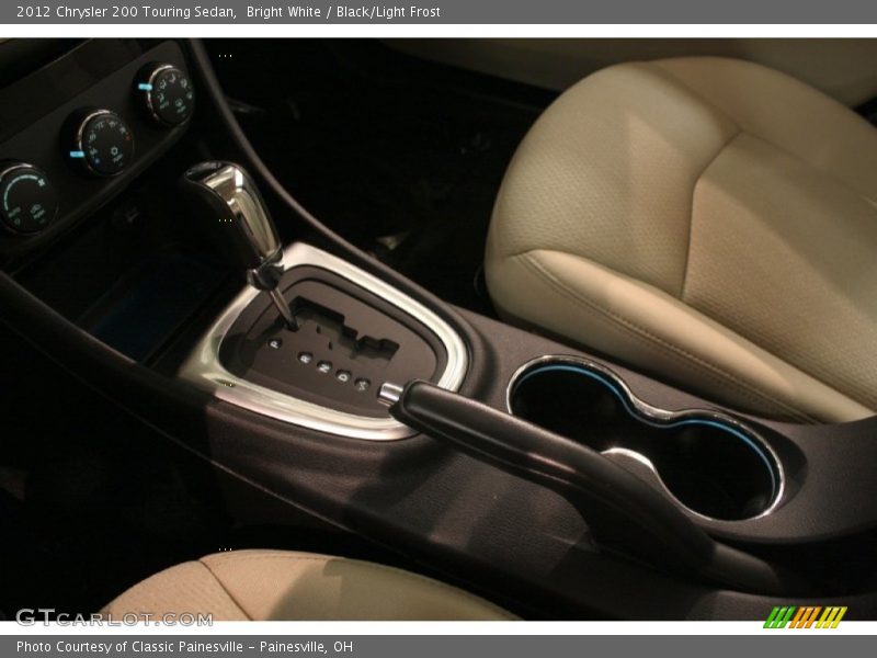 Bright White / Black/Light Frost 2012 Chrysler 200 Touring Sedan