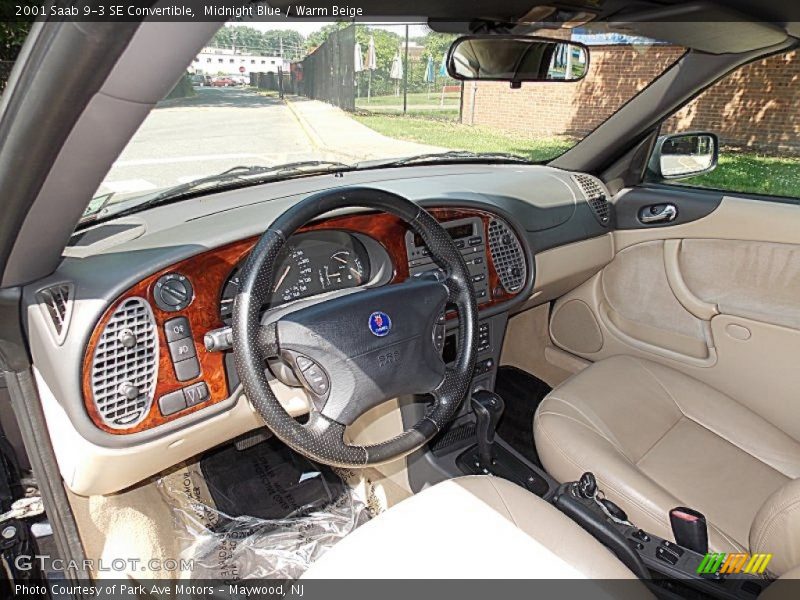 Midnight Blue / Warm Beige 2001 Saab 9-3 SE Convertible