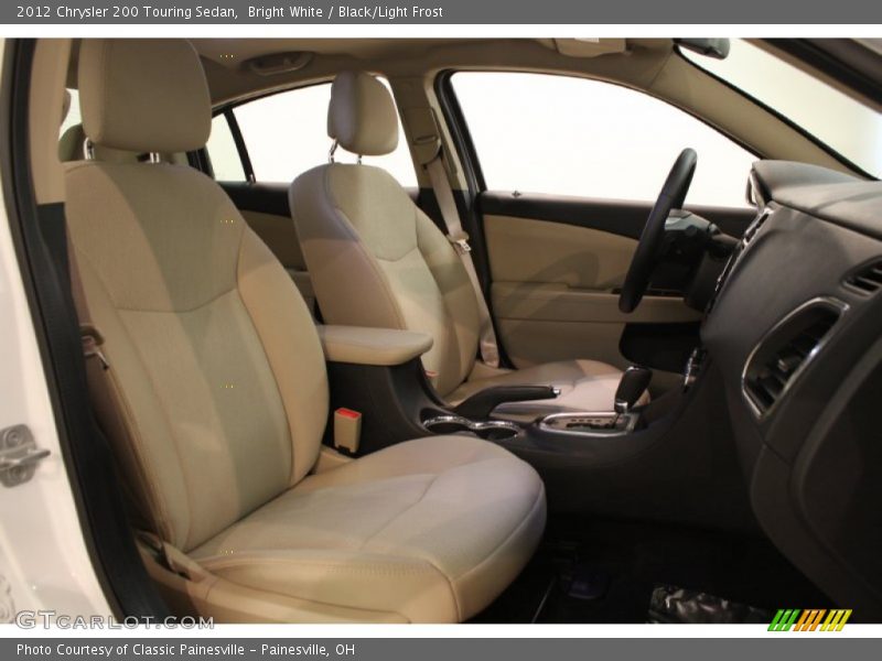 Bright White / Black/Light Frost 2012 Chrysler 200 Touring Sedan