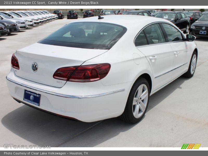 Candy White / Desert Beige/Black 2013 Volkswagen CC Sport