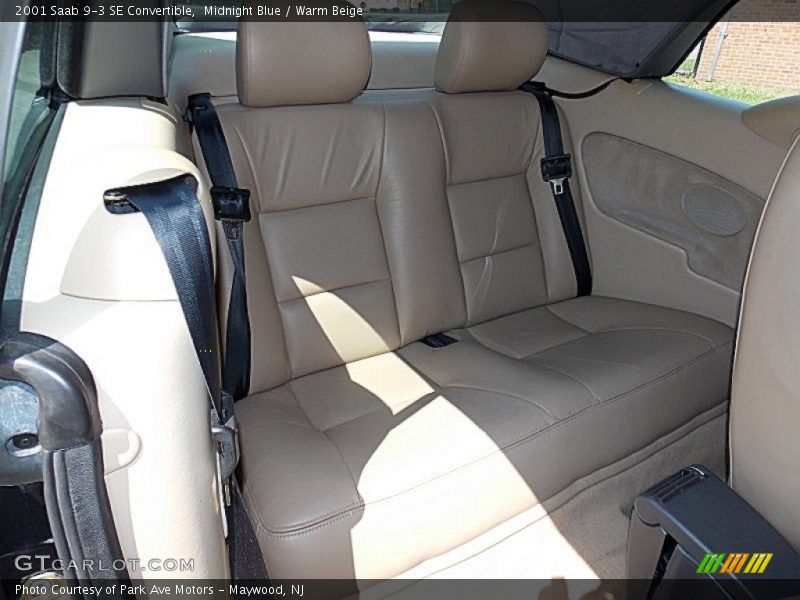 Rear Seat of 2001 9-3 SE Convertible