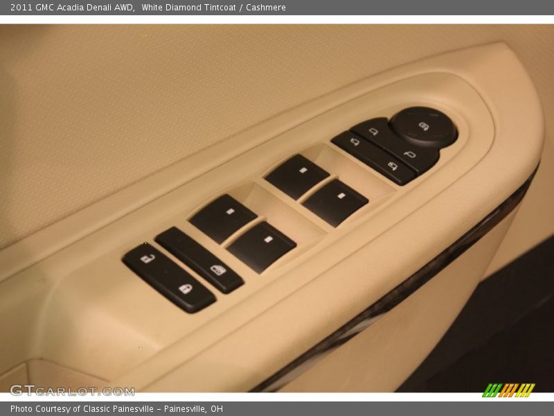 White Diamond Tintcoat / Cashmere 2011 GMC Acadia Denali AWD