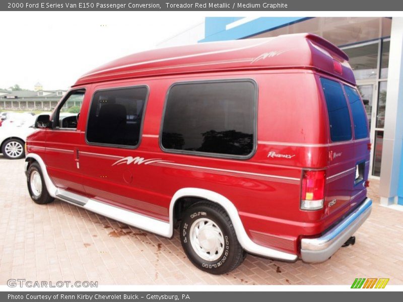  2000 E Series Van E150 Passenger Conversion Toreador Red Metallic