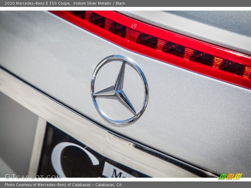 Iridium Silver Metallic / Black 2010 Mercedes-Benz E 350 Coupe