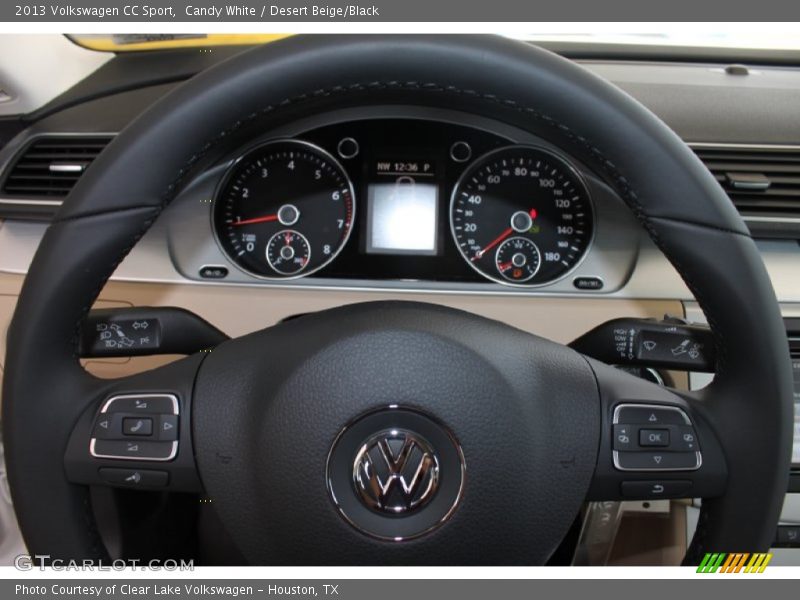 Candy White / Desert Beige/Black 2013 Volkswagen CC Sport