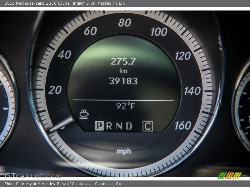 Iridium Silver Metallic / Black 2010 Mercedes-Benz E 350 Coupe