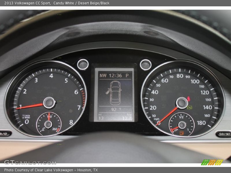Candy White / Desert Beige/Black 2013 Volkswagen CC Sport