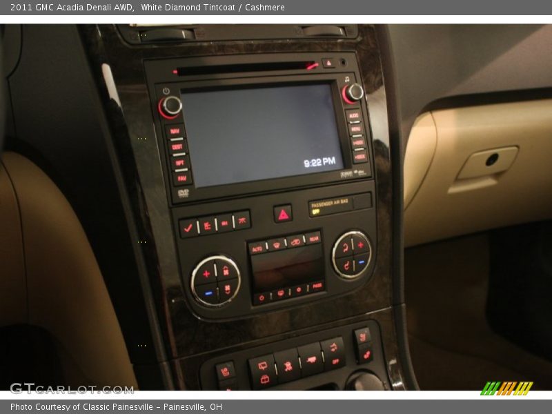 White Diamond Tintcoat / Cashmere 2011 GMC Acadia Denali AWD