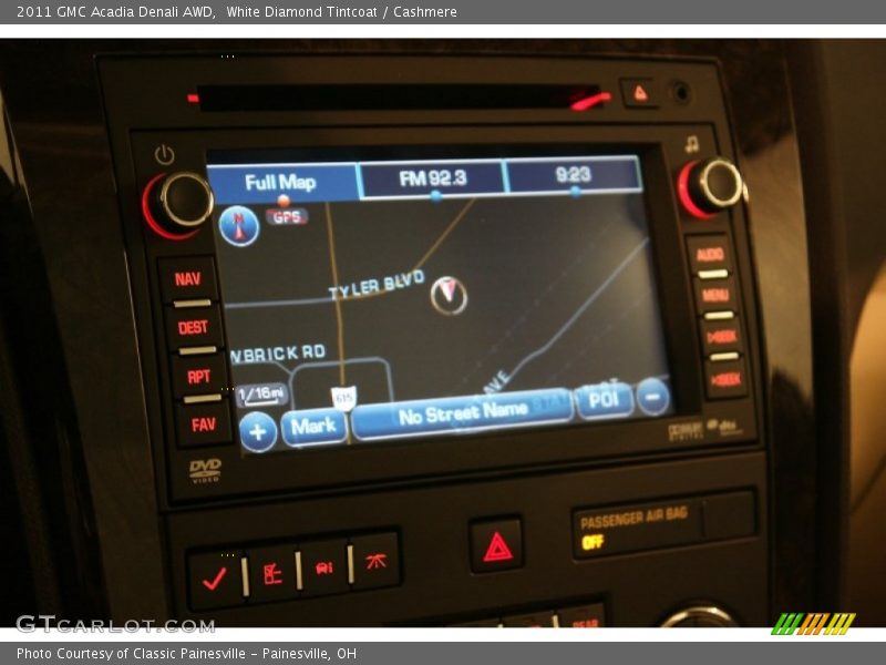 White Diamond Tintcoat / Cashmere 2011 GMC Acadia Denali AWD