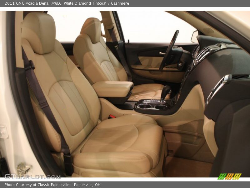 White Diamond Tintcoat / Cashmere 2011 GMC Acadia Denali AWD