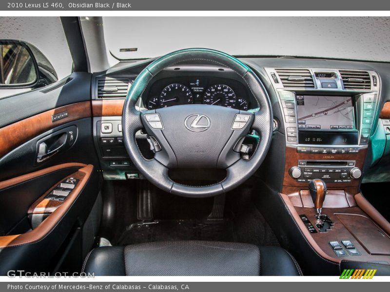 Obsidian Black / Black 2010 Lexus LS 460