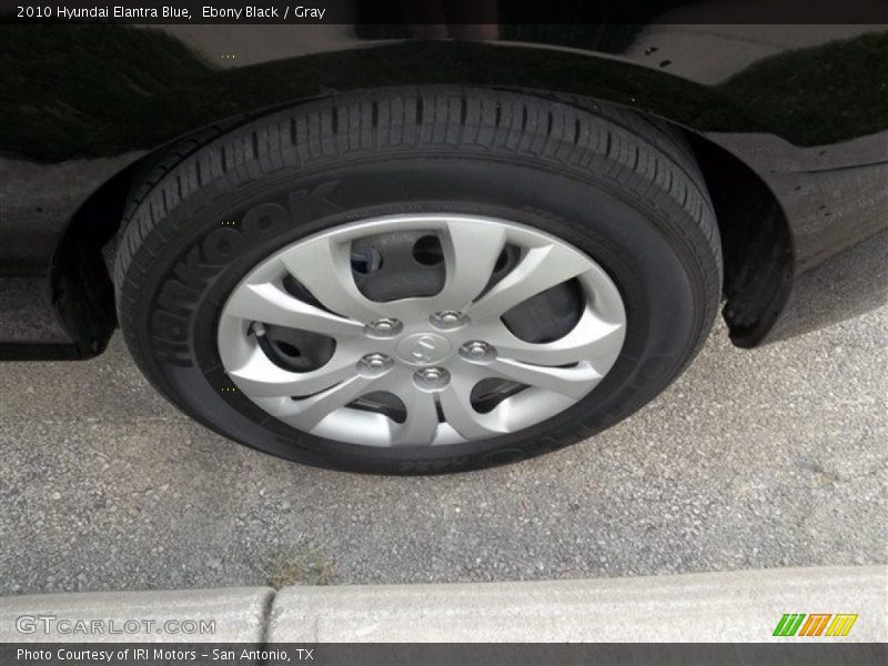 Ebony Black / Gray 2010 Hyundai Elantra Blue