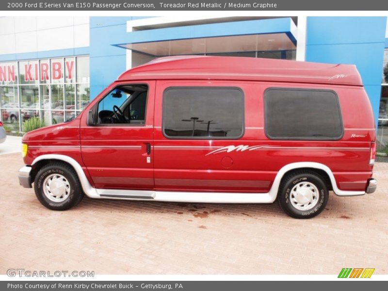 Toreador Red Metallic / Medium Graphite 2000 Ford E Series Van E150 Passenger Conversion