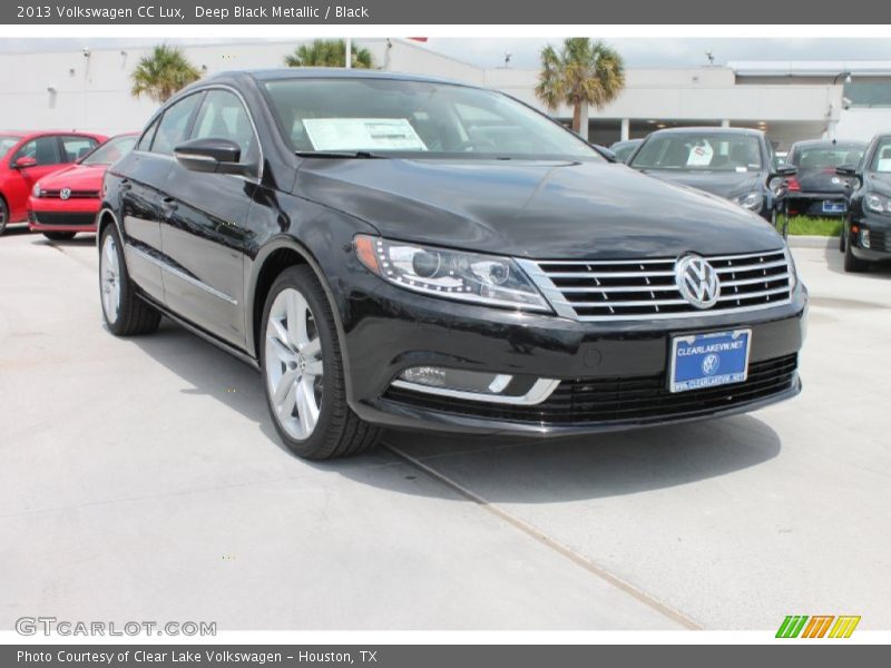 Deep Black Metallic / Black 2013 Volkswagen CC Lux