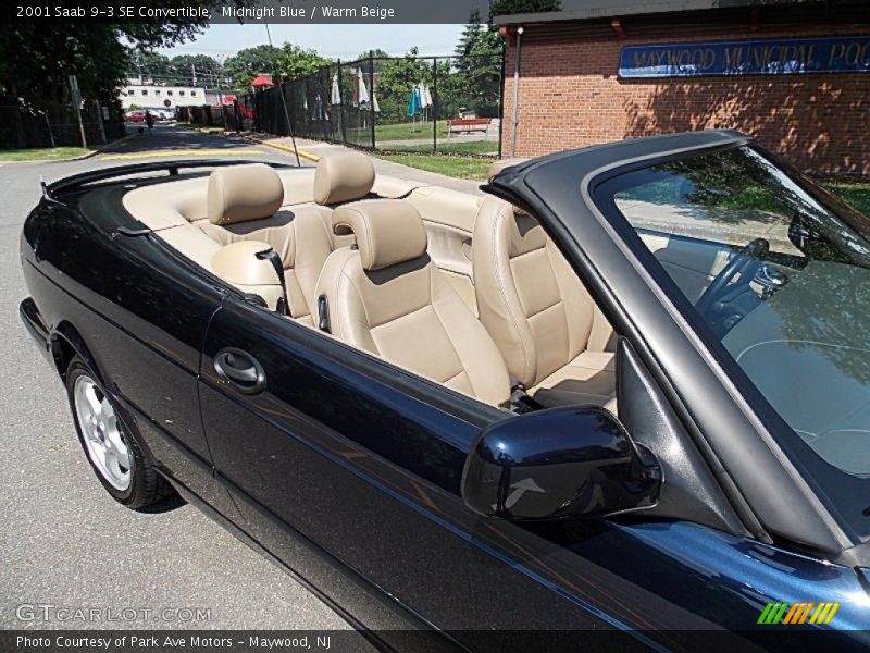 Midnight Blue / Warm Beige 2001 Saab 9-3 SE Convertible