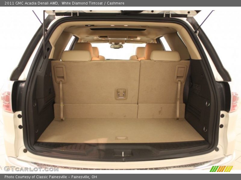 White Diamond Tintcoat / Cashmere 2011 GMC Acadia Denali AWD