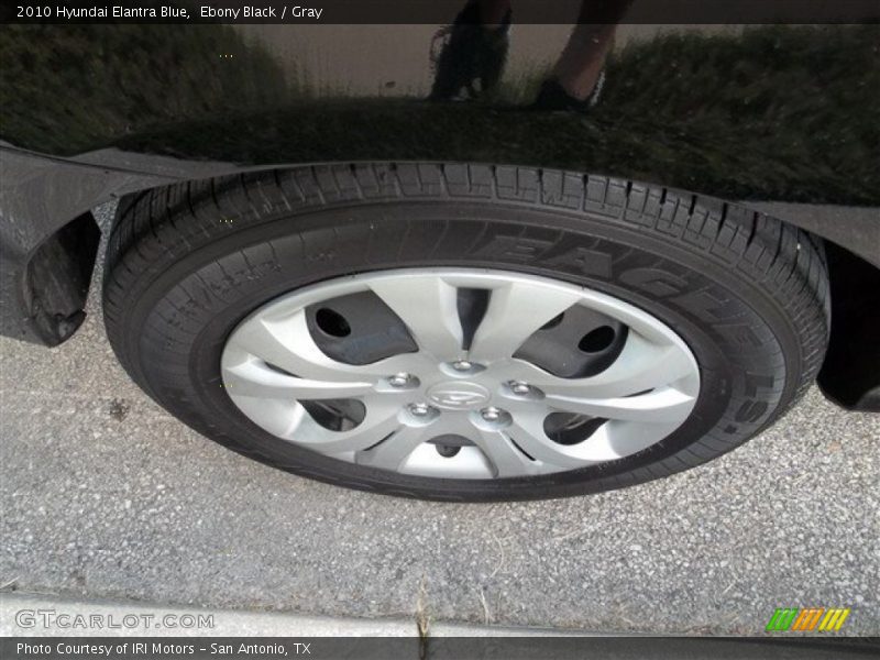 Ebony Black / Gray 2010 Hyundai Elantra Blue