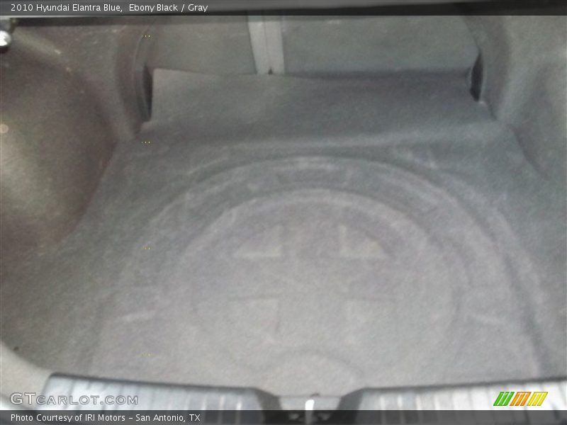 Ebony Black / Gray 2010 Hyundai Elantra Blue