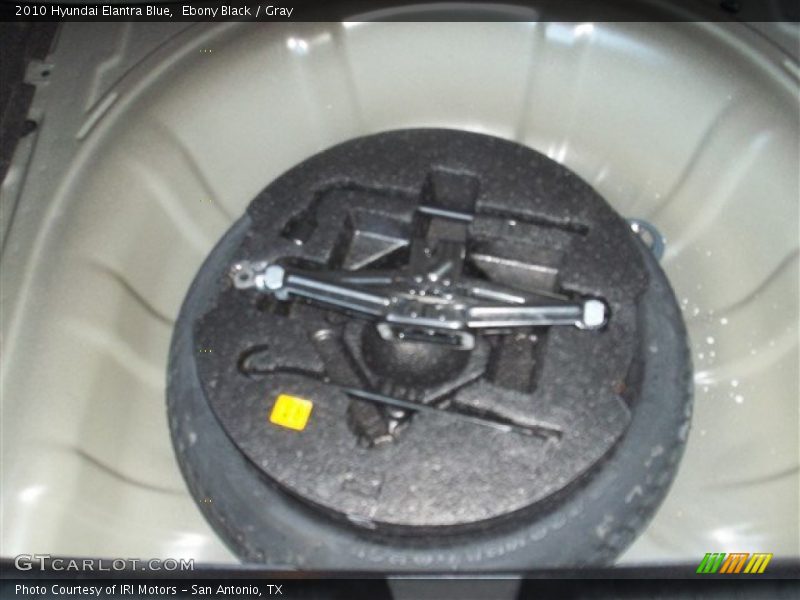 Ebony Black / Gray 2010 Hyundai Elantra Blue