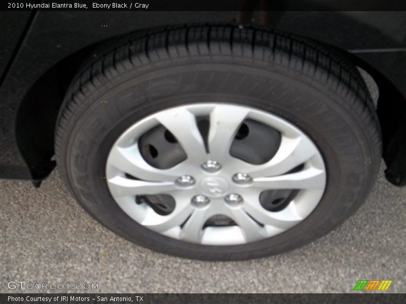 Ebony Black / Gray 2010 Hyundai Elantra Blue