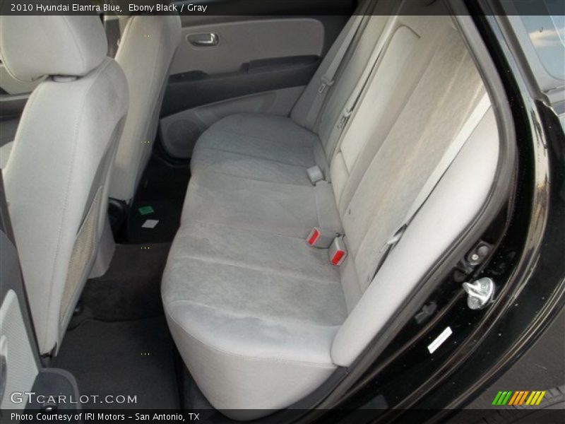 Ebony Black / Gray 2010 Hyundai Elantra Blue