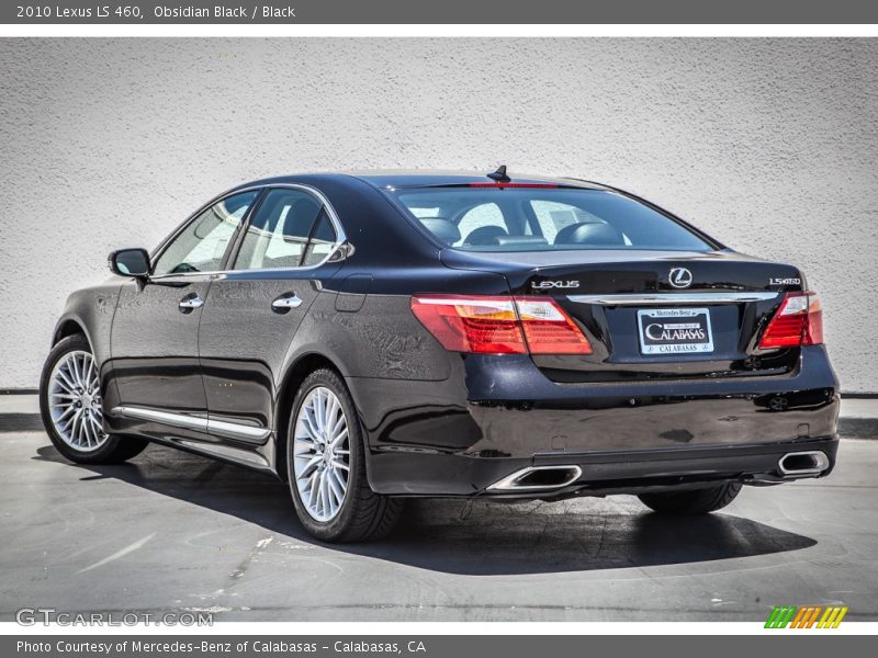 Obsidian Black / Black 2010 Lexus LS 460