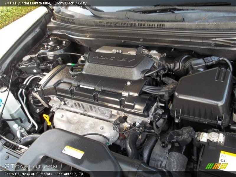 Ebony Black / Gray 2010 Hyundai Elantra Blue