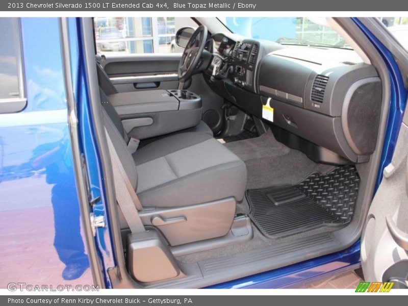 Blue Topaz Metallic / Ebony 2013 Chevrolet Silverado 1500 LT Extended Cab 4x4