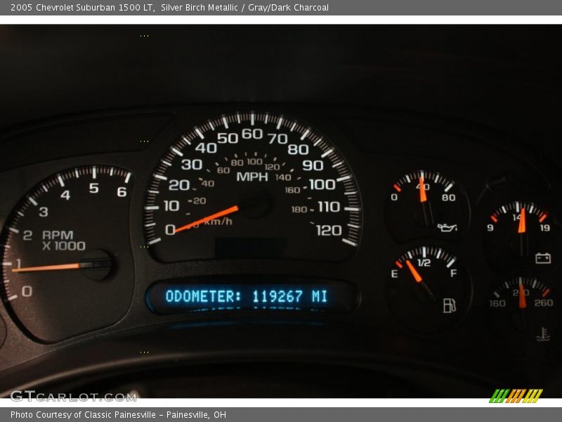 Silver Birch Metallic / Gray/Dark Charcoal 2005 Chevrolet Suburban 1500 LT