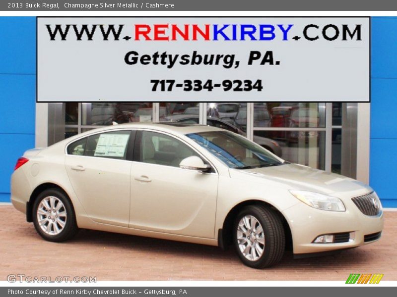 Champagne Silver Metallic / Cashmere 2013 Buick Regal
